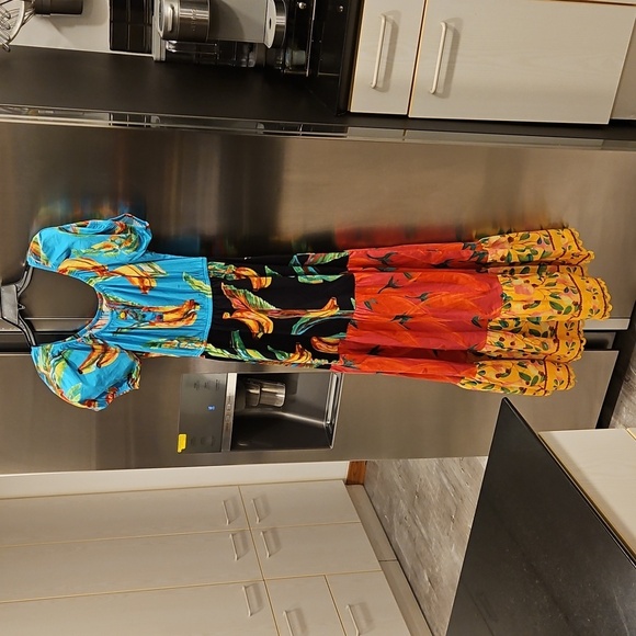 💕FARM RIO💕 Farm Mix Maxi Dress ~ Small S NWT - Picture 12 of 16